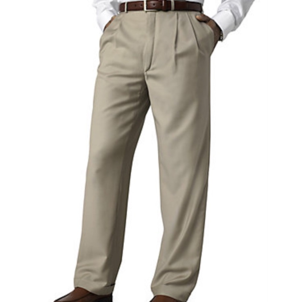 NWT Tan Ralph Lauren pleated dress pants
